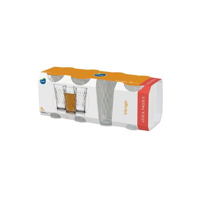 Jogo de Copos Nadir Vitrage Long Drink com 8 Peças 350ml