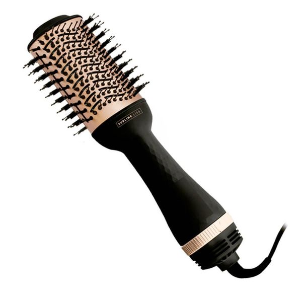 Escova Secadora Mallory Sublime Liss Preta com Dourada 127V 127V