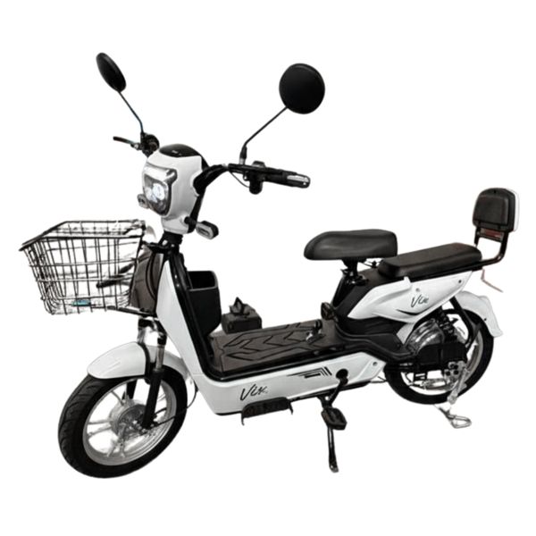 BICICLETA ELETRICA VIX BRANCA - MONTADA BICICLETA ELETRICA VIX BRANCA - MONTADA