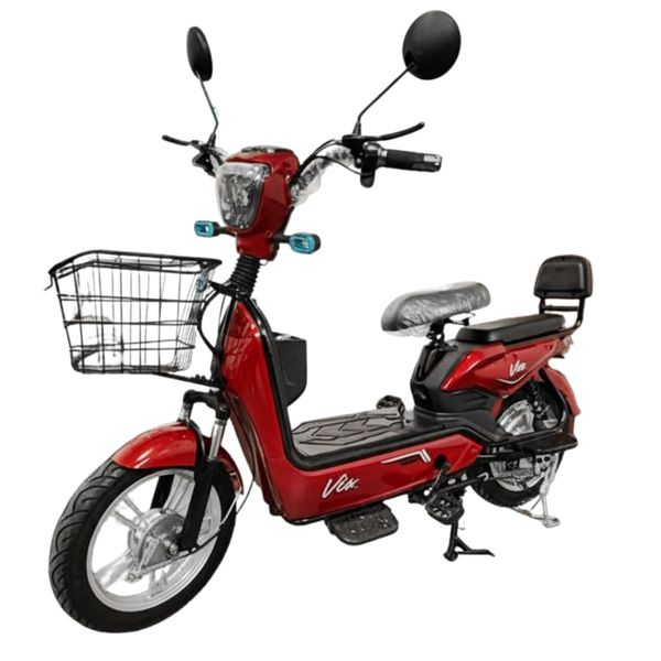 BICICLETA ELETRICA VIX VERMELHA - MONTADA