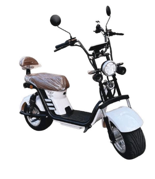 MOTONETA ELÉTRICA HARLEY 16 FAN BRANCA - DESMONTADA