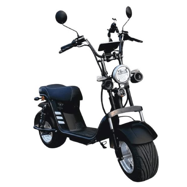 MOTONETA ELÉTRICA HARLEY 16 FAN PRETA - MONTADA