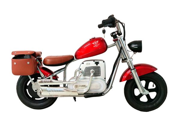MOTONETA ELÉTRICA HARLEY BABY VERMELHA - MONTADA