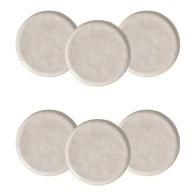 Conjunto de Pratos Rasos Bio Latte 29cm 6 Peças Porto Brasil n/a