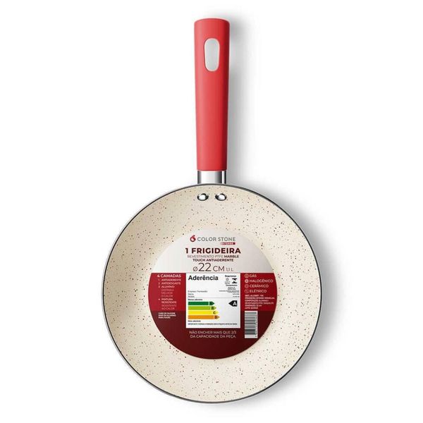 Frigideira Intense 22 cm Euro Home Vermelho