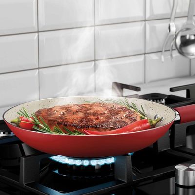 Frigideira Intense 22 cm Euro Home Vermelho
