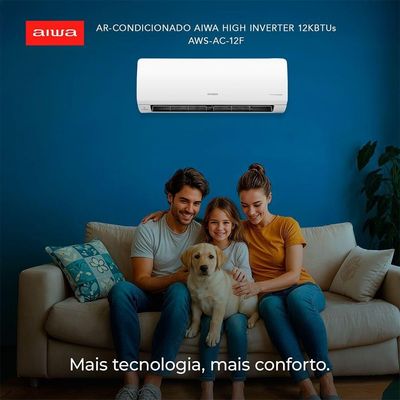 Ar Condicionado Aiwa Split High Wall High Inverter 12.000 Btus Frio AWS-AC-12F-EU 220V