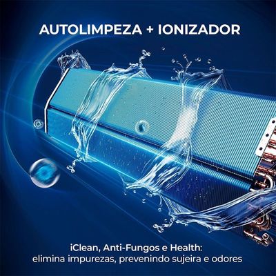 Ar Condicionado Aiwa Split High Wall High Inverter 12.000 Btus Frio AWS-AC-12F-EU 220V