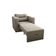 Sofá Cama Marissol 1 Lugar Suede Capuccino