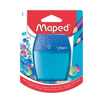 Apontador Maped com Depósito Shaker 2 Furos Cores Diversas - Item Sortido