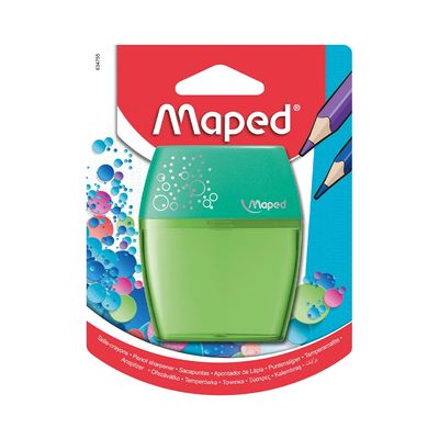 Apontador Maped com Depósito Shaker 2 Furos Cores Diversas - Item Sortido