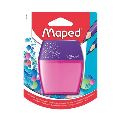 Apontador Maped com Depósito Shaker 2 Furos Cores Diversas - Item Sortido