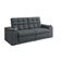 Sofá Confort Premium 1,70m Assento Retrátil/reclinável Porta Copos E Usb Suede Cinza - Xflex Sofas