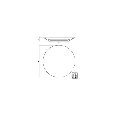 Prato Sobremesa Tramontina Engenho Maxforce Em Porcelana 23 Cm Tramontina
