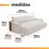 Sofá Cama 3 Lugares 2,60m Orgânico Belissimo Bege / Marrom