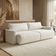 Sofá Cama 3 Lugares 2,60m Orgânico Belissimo Bege / Marrom