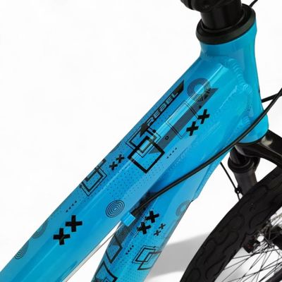Bicicleta Aro 26 Gta Rebel Freeride 7v Single Freio A Disco Do Grau - Azul Azul/preto