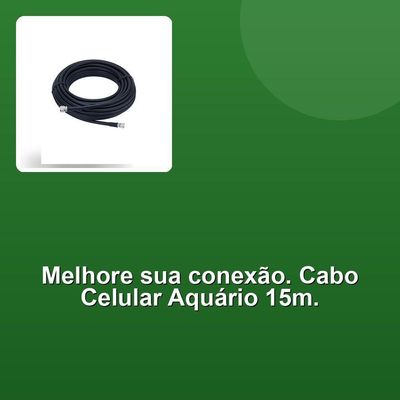 Kit Cabo Celular Aquário 15m Rolo