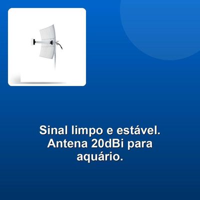 Antena Parabólica Grade Internet Aquário 20dbi 2,4ghz
