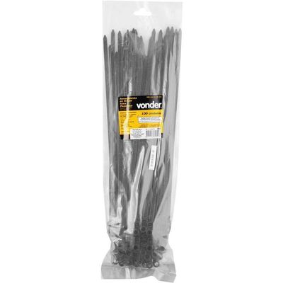 Abraçadeira De Nylon Para Parafusos, Preta, 380 Mm X 7,6 Mm, Vonder Ostenvonder