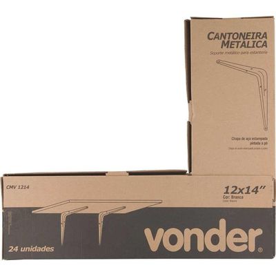 Cantoneira Metálica Estampada 12 X 14 - 30 Cm X 35 Cm, Vonder Ostenvonder