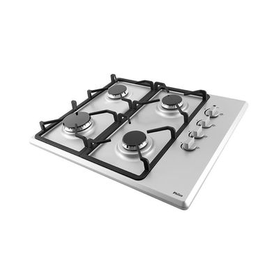 Cooktop 4 Bocas Philco A Gás PCT04I Mesa Em Inox Cinza Bivolt