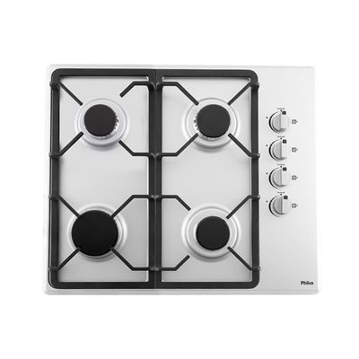 Cooktop 4 Bocas Philco A Gás PCT04I Mesa Em Inox Cinza Bivolt
