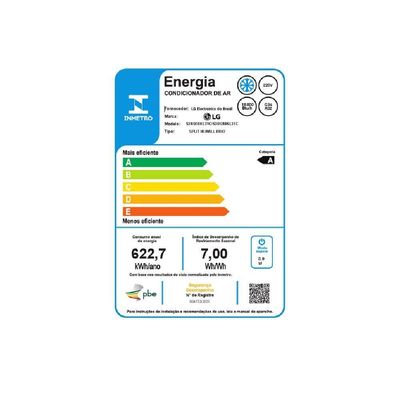 Ar Condicionado Split Hi Wall Inverter LG Dual Voice AI 18.000 Btus Frio 220V R-32