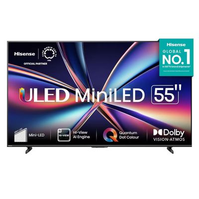 Smart TV 55P 4K UHD 55U6QV 60Hz Vidaa Dolby Vision Hisense Preto / Bivolt