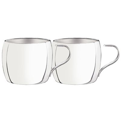 Conjunto de Xícaras Inox Tramontina Chá e Capuccino 2 Peças