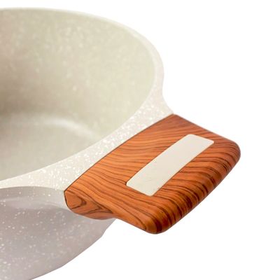Caçarola Antiaderente Cerâmico Temperatti Bianco AM TV 20cm
