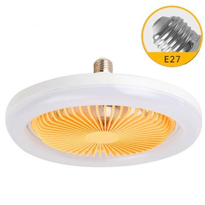 Elegância E Conforto Ventilador De Teto Led Controle Remoto E27