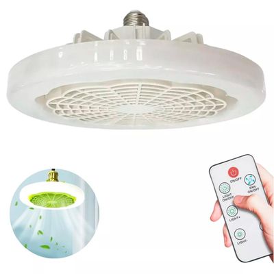 Elegância E Conforto Ventilador De Teto Led Controle Remoto E27
