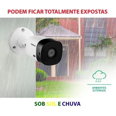 Kit Intelbras 2 Cam G4 Dvr 4 Mhdx Full hd Multihd H.265 Hd