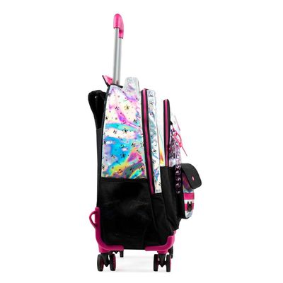 Mochila de 4 Rodinhas Feminina Rebecca BonBon Preta U / Preto