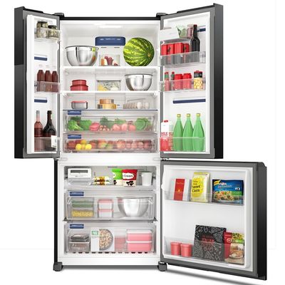 Geladeira Electrolux 3 Portas 590 Litros, Frost Free, Inverse, Black Inox - IM8B Preto / 220V