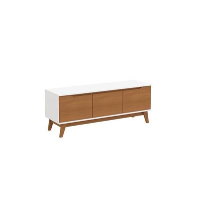 Rack Kappesberg 3 Portas Branco/canela 136cm