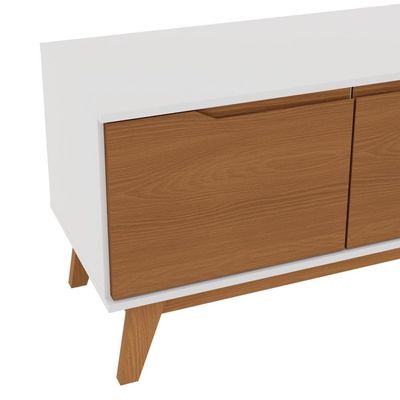 Rack Kappesberg 3 Portas Branco/canela 136cm