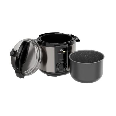 Panela de Pressão Elétrica Wap WPPE2 5L 900W Revestimento Antiaderente Gray Stone Timer Inox Inox / 110V