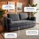 Sofá-Cama 3 Lugares SmartBox 1.88m AirPress Compacto XpandTech Espuma D33 Velourê inBox Cinza Escuro