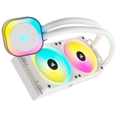 Water Cooler Corsair Icue Link H100i Rgb White Aio 240mm P/ Intel/amd Rgb Branco - Cw-9061005-ww
