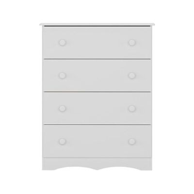 Cômoda Infantil 65cm Com 4 Gavetas Realeza Multimóveis Mp4433 Branco Branco