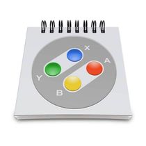 Bloco De Anotações Joystick 16-bits Color