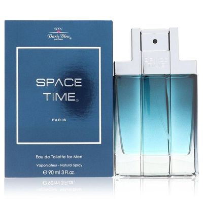 Perfume Masculina Space Time Paris Bleu 90 Ml Eau De Toilette