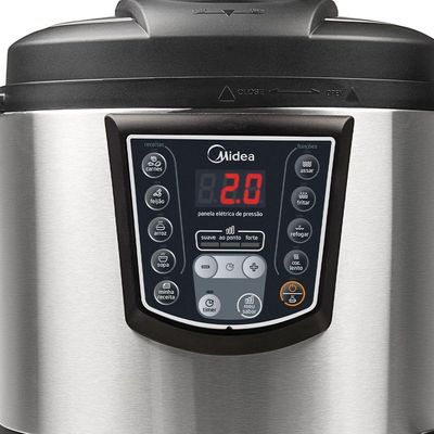 Panela De Pressão Elétrica 6 L Digital Inox Midea Ppa71 - 127v