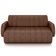 Sofá 3 Lugares Sala Living Orgânico 188cm Fávara K01 Couríssimo Marrom - Lyam Decor