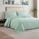Kit Cobre Leito Colcha Charlote King 3 Peças Dupla Face Liso Classic - Verde - 100% Poliéster