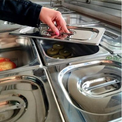 Kit 14 tampas Cuba Gastronomica Rechaud Inox 1/9x65mm Brasinox