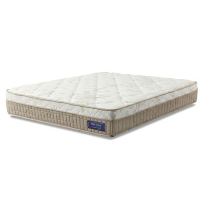 Colchão Queen Molas Ensacadas Euro In Natural Confort 158x198x25cm Bege / Branco