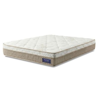 Colchão Casal Molas Ensacadas Euro In Natural Confort 138x188x25cm Bege / Branco